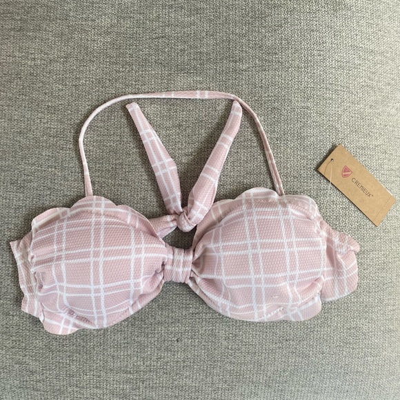 Cremieux Pink Swimsuit Bikini Top medium - Picture 8 of 8